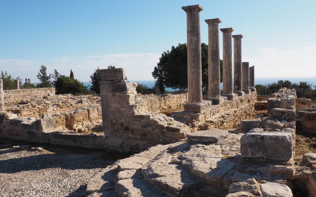 Руины древнего города, археопарк Курион (Кипр)