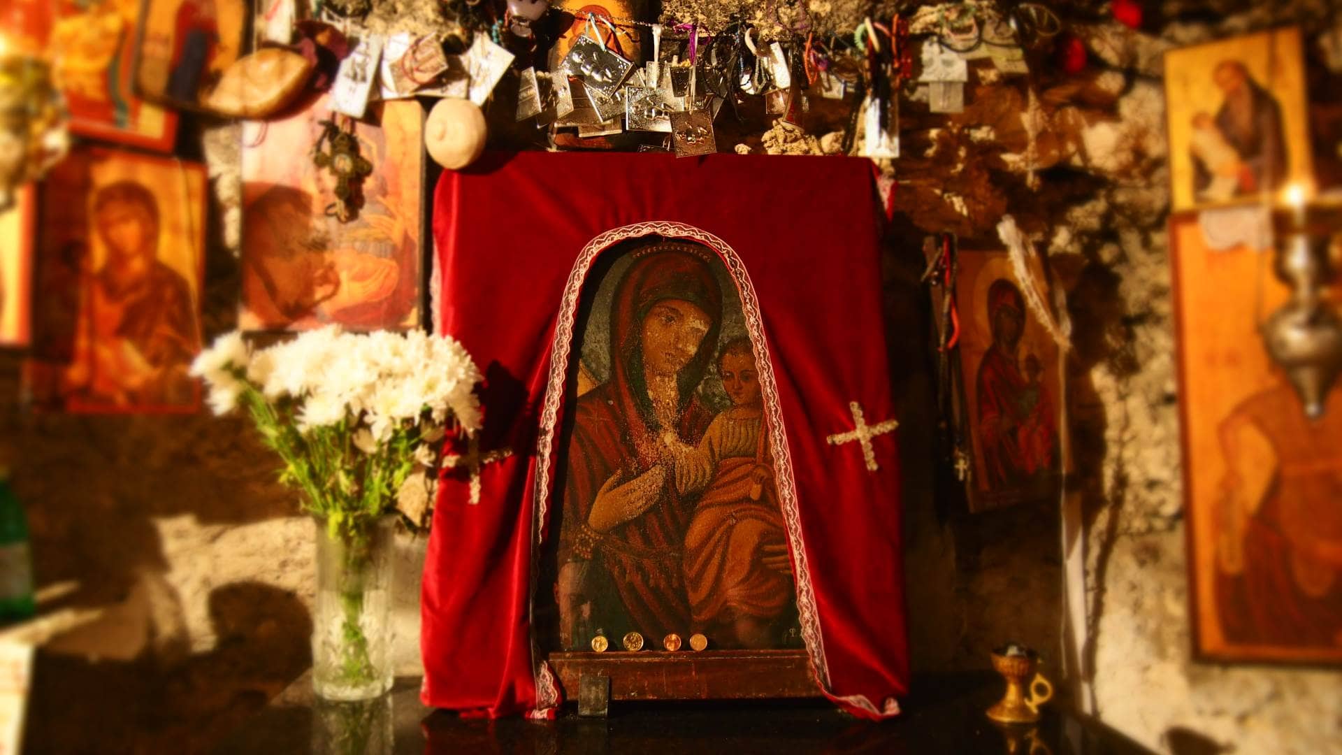 Икона Божьей Матери, церковь Панагии Вунаркотиссы (Кипр)
