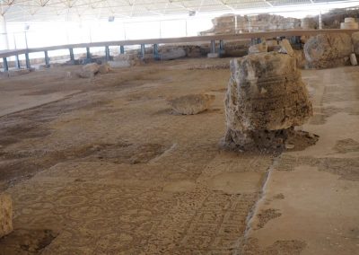 Напольные мозаики в археопарке Соли (Кипр)