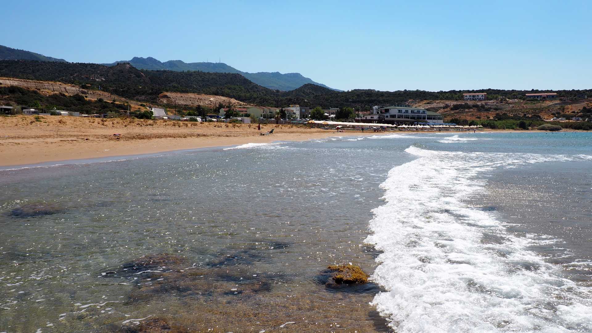 Панорама пляжа Каплиджа (Кипр)