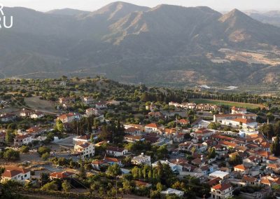 Панорама деревни Лефкара, вид со смотровой площадки (Кипр)