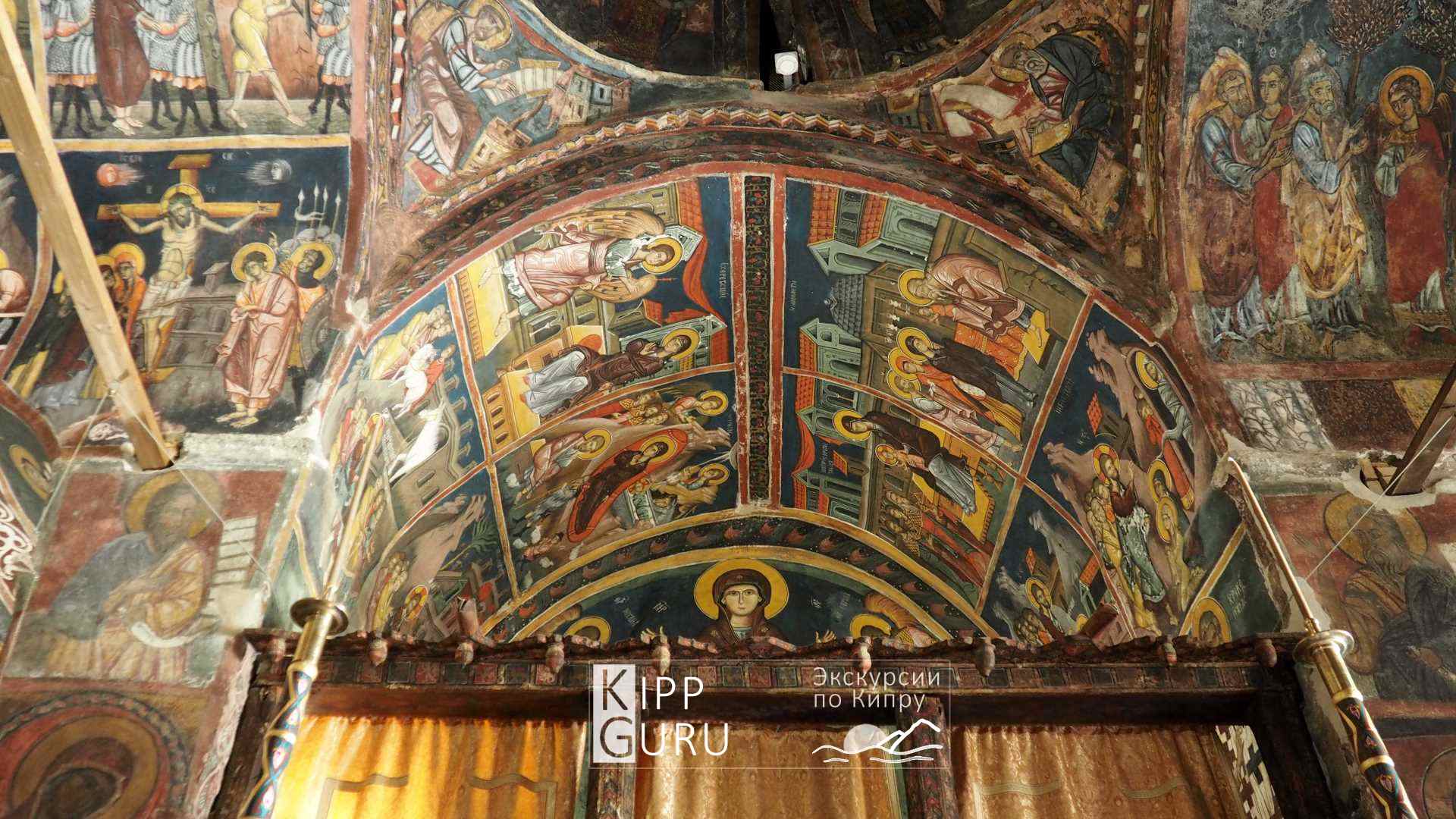 Фрески в монастыре Св.Иоанна Лампадиста (Кипр)