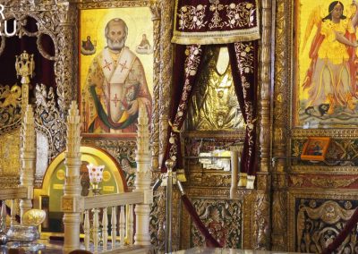 Внутреннее убранство в церкви Св.Киприана и Иустины (Кипр)