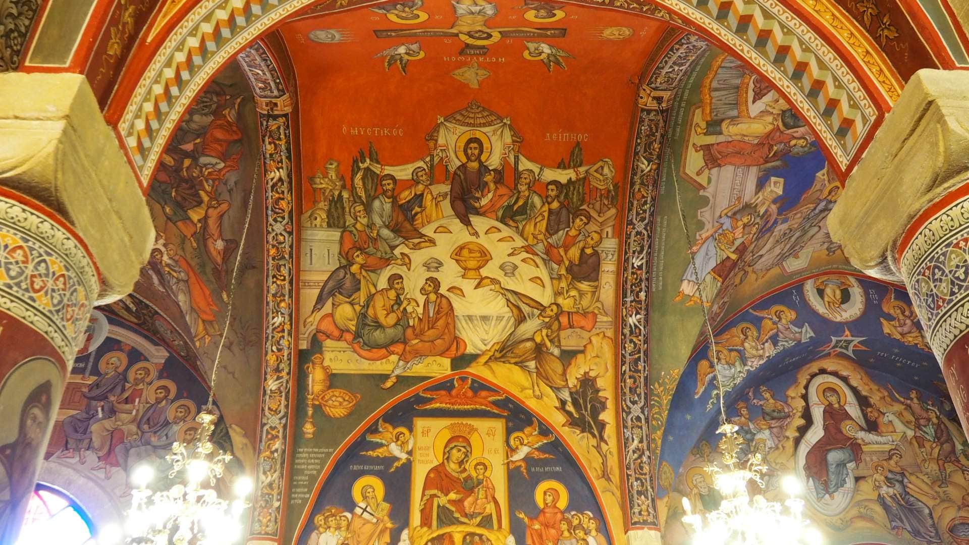 Фрески в церкви Св.Киприана и Иустины в Менико (Кипр)