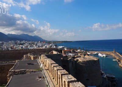 Киренийская крепость, панорама Кирении (Кипр)
