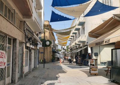 Пустынная улица в Никосии (Кипр)