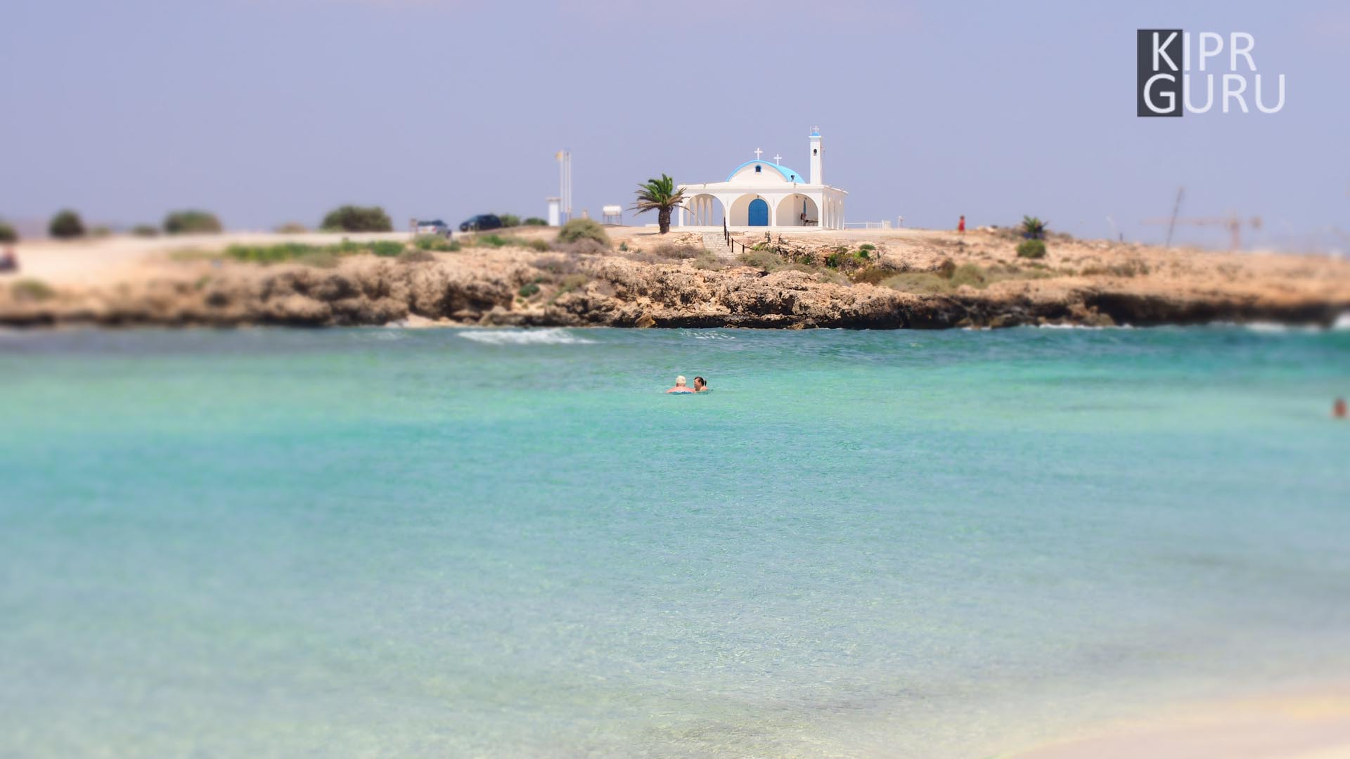 Церковь Св.Феклы, панорама пляжа Св.Феклы (Кипр)