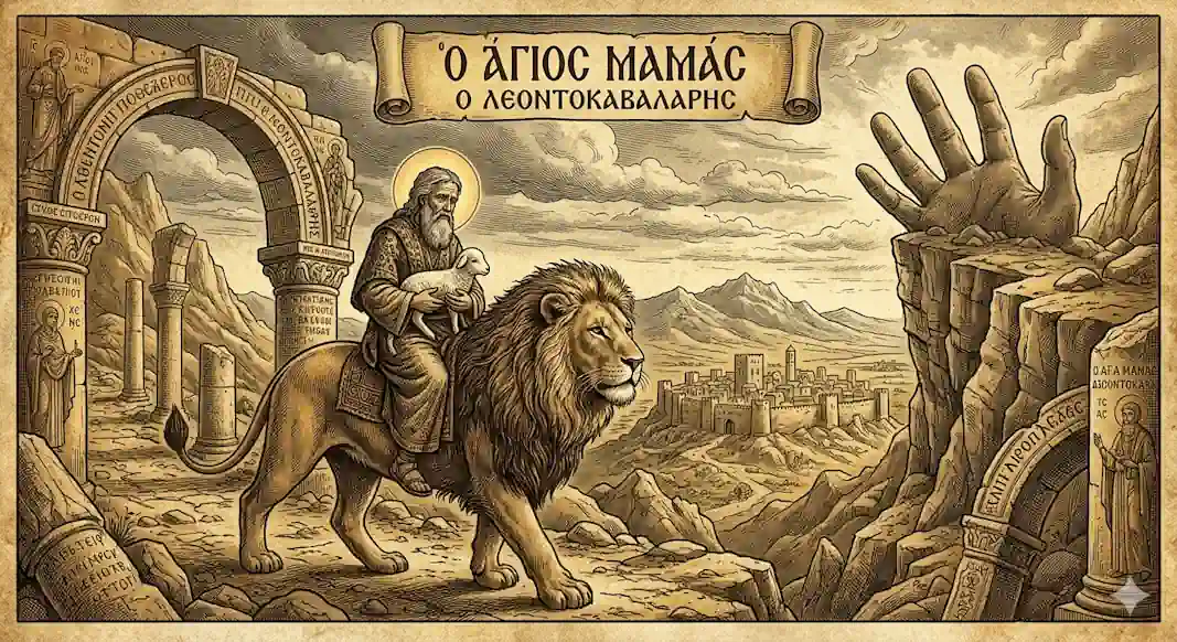 Иллюстрация к сказанию о Св. Мамасе